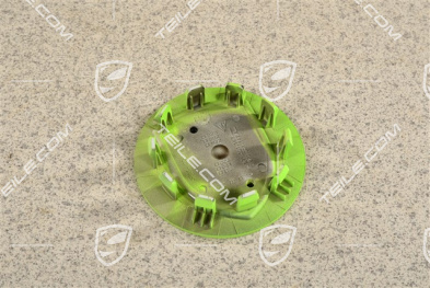 Hub cap, Concave, Coloured Crest, Lizard green
