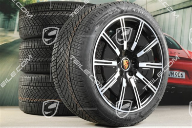 20" Sport Aero Winterräder Satz, Felgen 9J x 20 ET54 + 11J x 20 ET60, Goodyear Winterreifen 245/45 R20 + 285/40 R20