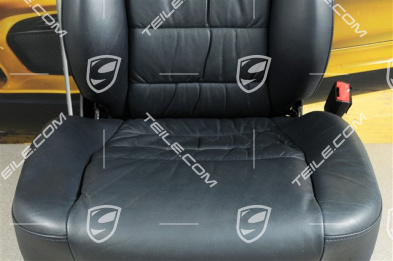 Seat, el adjustable, leather, Metropole blue, Draped, damage, R