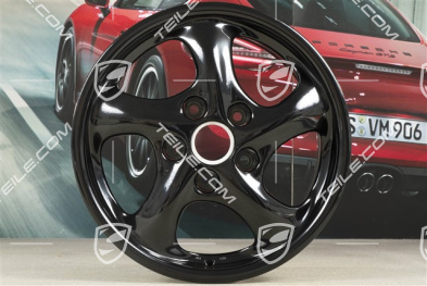 17-inch Carrera wheel, 8,5J x 17 ET50, black high gloss