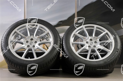 20" "Macan SportDesign" koła letnie komplet, felgi 9J x 20 ET26 + 10J x 20 ET19, opony letnie 265/45 R 20 + 295/40 R 20, z czujnikami ciśnienia RDK