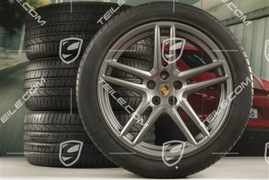 20" koła letnie komplet Turbo, felgi 9J x 20 ET26 + 10J x 20 ET19 + opony letnie Pirelli 265/45 R20 + 295/40 R20, Platinum, z czujnikami ciśnienia RDK